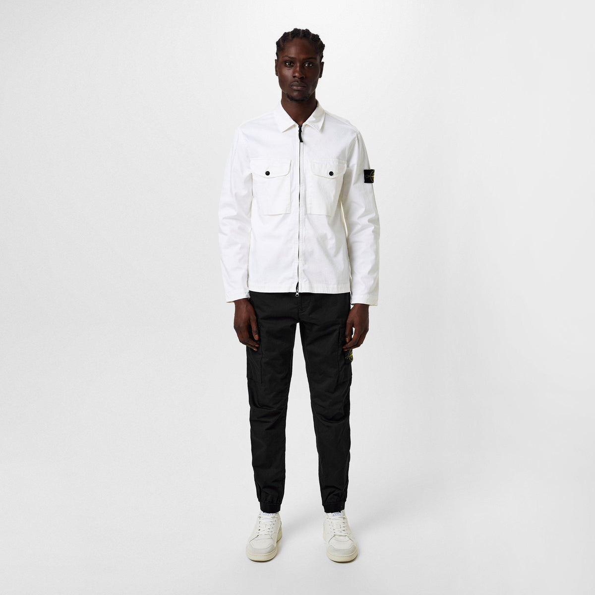 Nero A0029 - Stone Island - Raso Cargo Trousers - 4