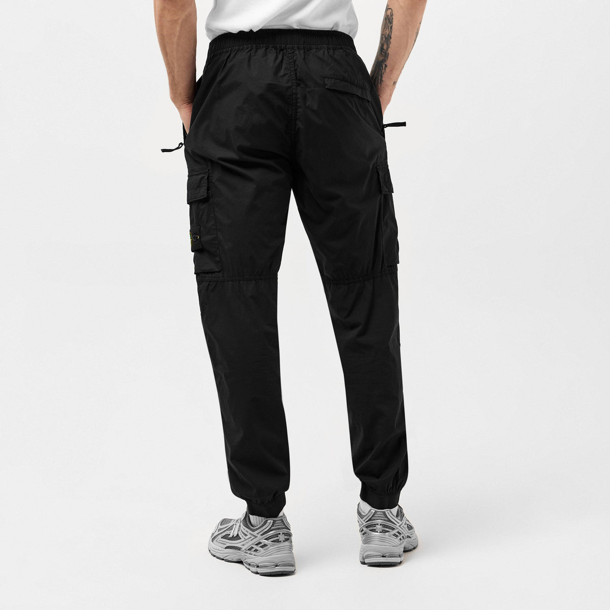 Nero V0029 - Stone Island - Men's Tela Cargo Trousers - 4