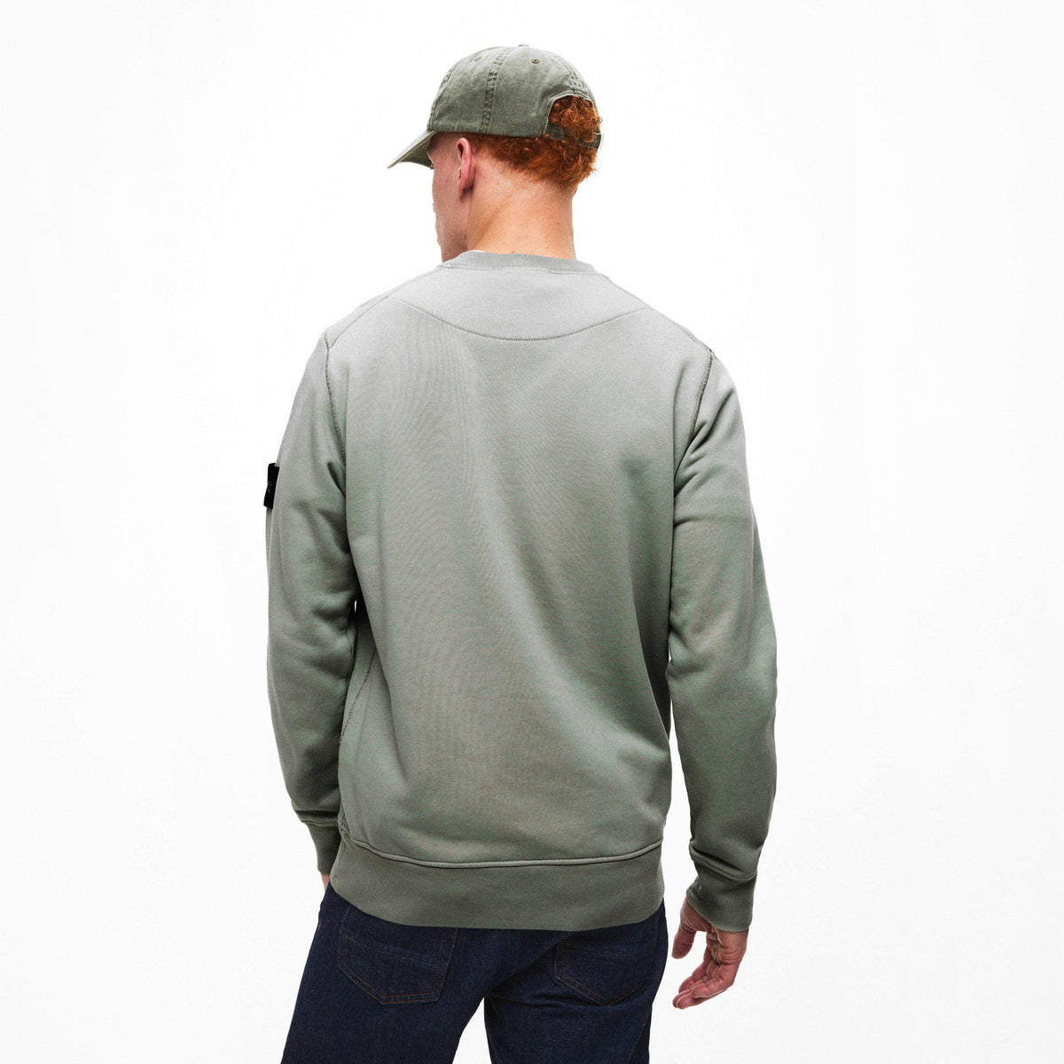 Sage V0055 - Stone Island - Men's Fleece Crew Sweatshirt - 4