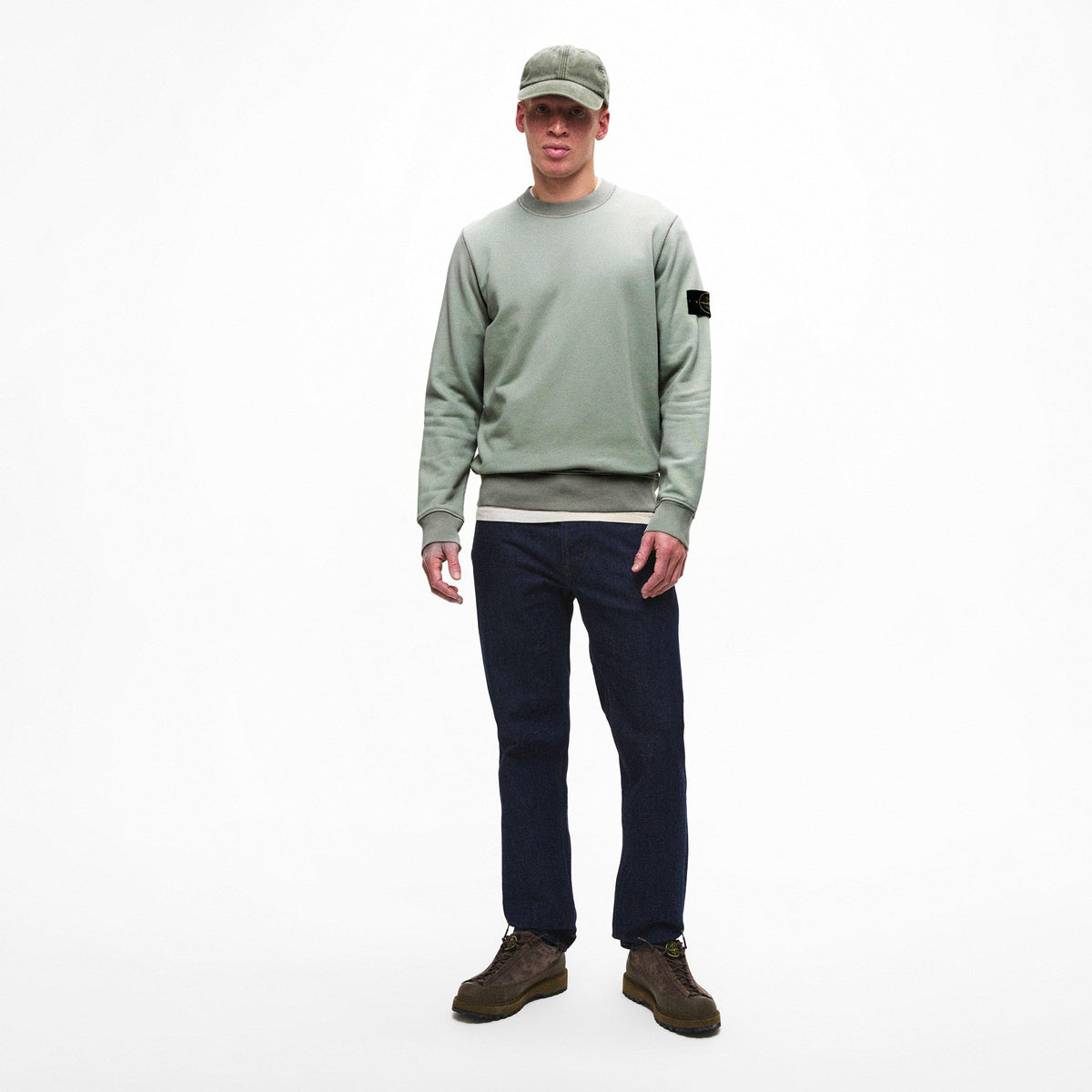 Sage V0055 - Stone Island - Men's Fleece Crew Sweatshirt - 6