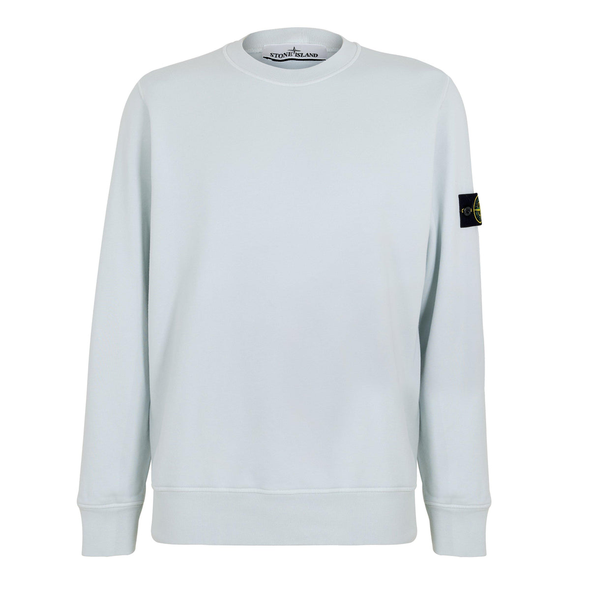Sky Blue V0041 - Stone Island - Men's Fleece Crew Sweatshirt - 1