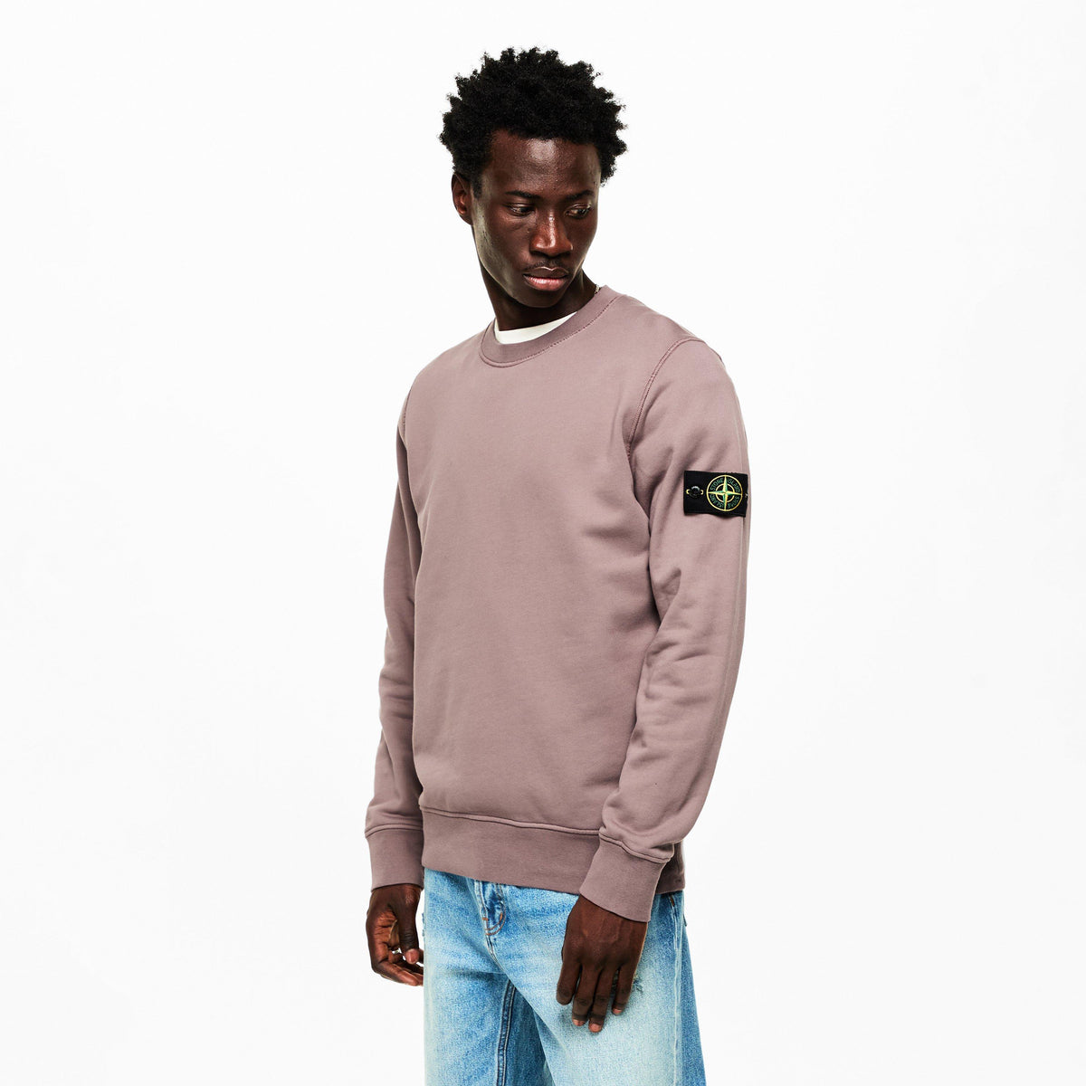 Purple Gr V008F - Stone Island - Men's Fleece Crew Sweatshirt - 3