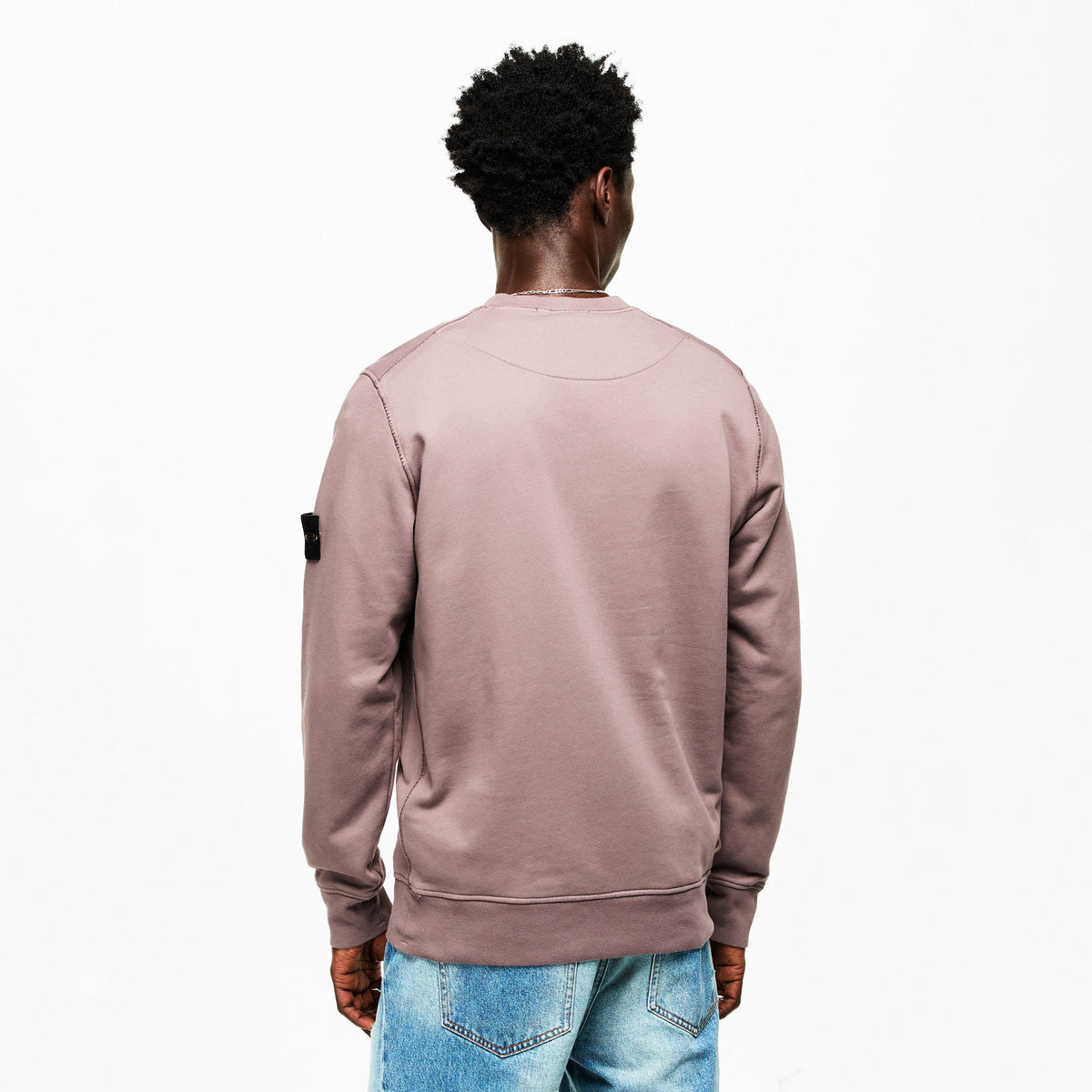 Purple Gr V008F - Stone Island - Men's Fleece Crew Sweatshirt - 4