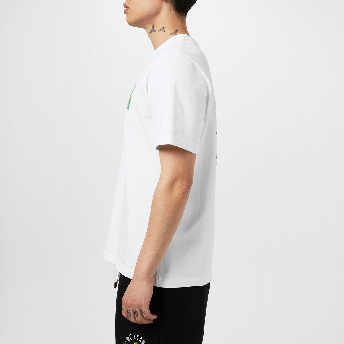 White - Casablanca - Men's Graphic Cotton L'Arche Tennis Club T-Shirt - 5
