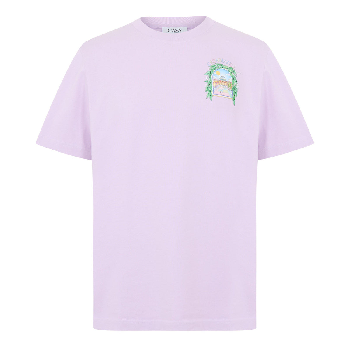 Lilac - Casablanca - Men's Graphic Cotton L'Arche Tennis Club T-Shirt - 2