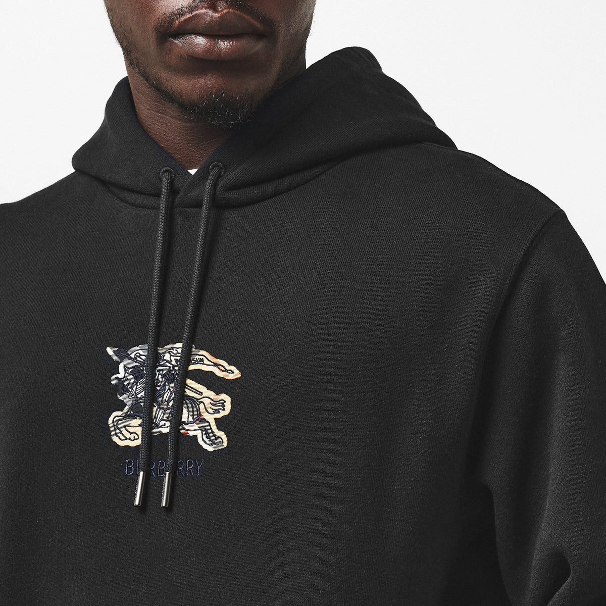 Black - Burberry - Men's Pull Over Hoodie - 5
