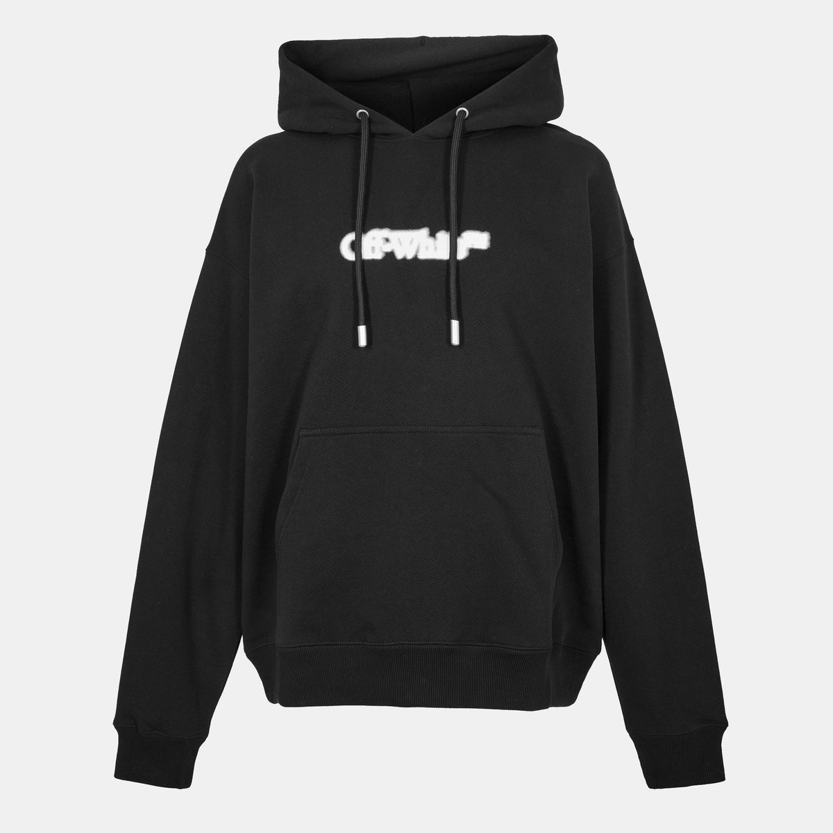 Black-White - Off White - Men's Skate Pull Over Hoodie - 1