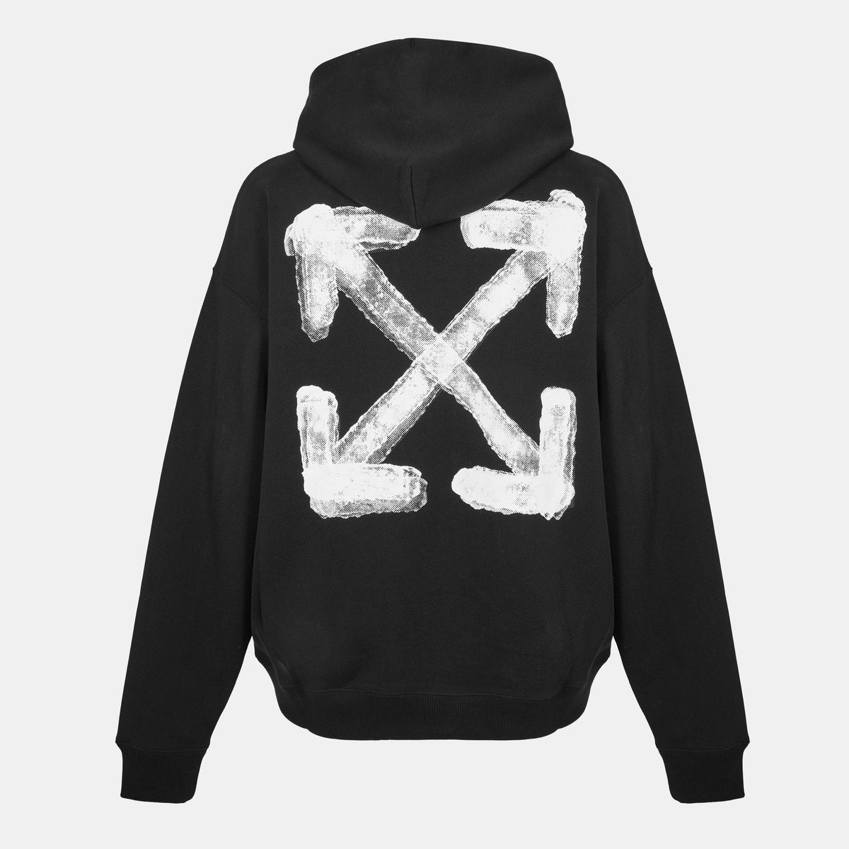 Black-White - Off White - Men's Skate Pull Over Hoodie - 2