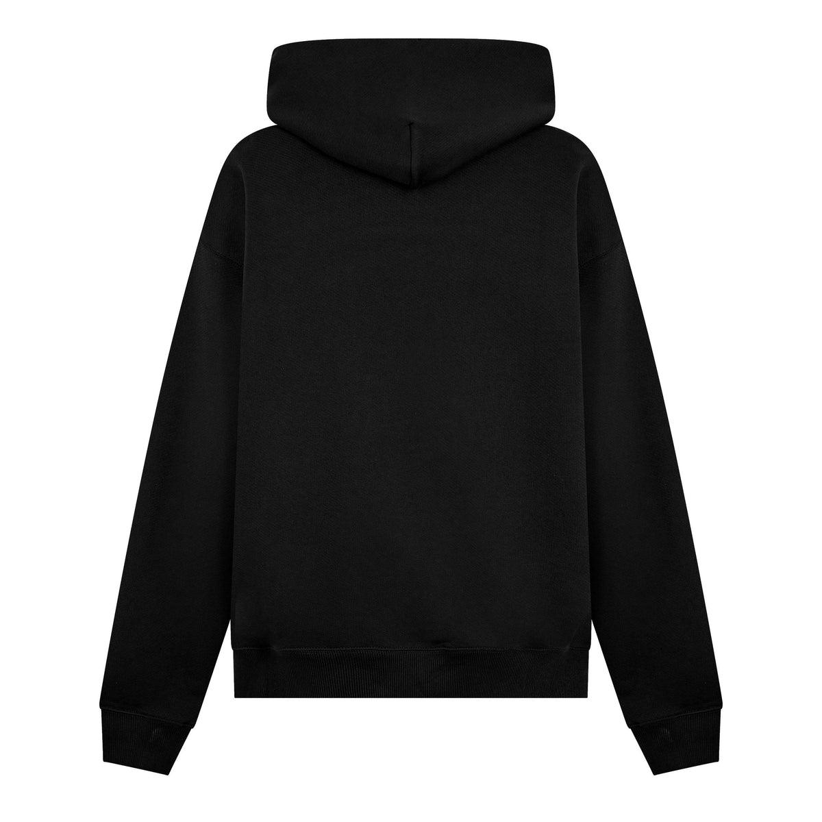 Black-White - Off White - Men's Round Logo Skate Pull Over Hoodie - 2