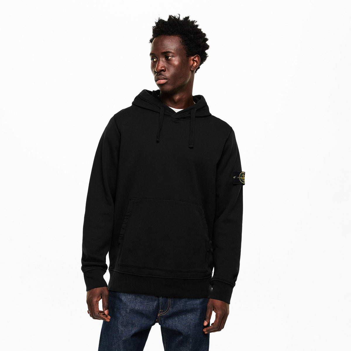 Black V0029 - Stone Island - Men's Overhead Hoodie - 3