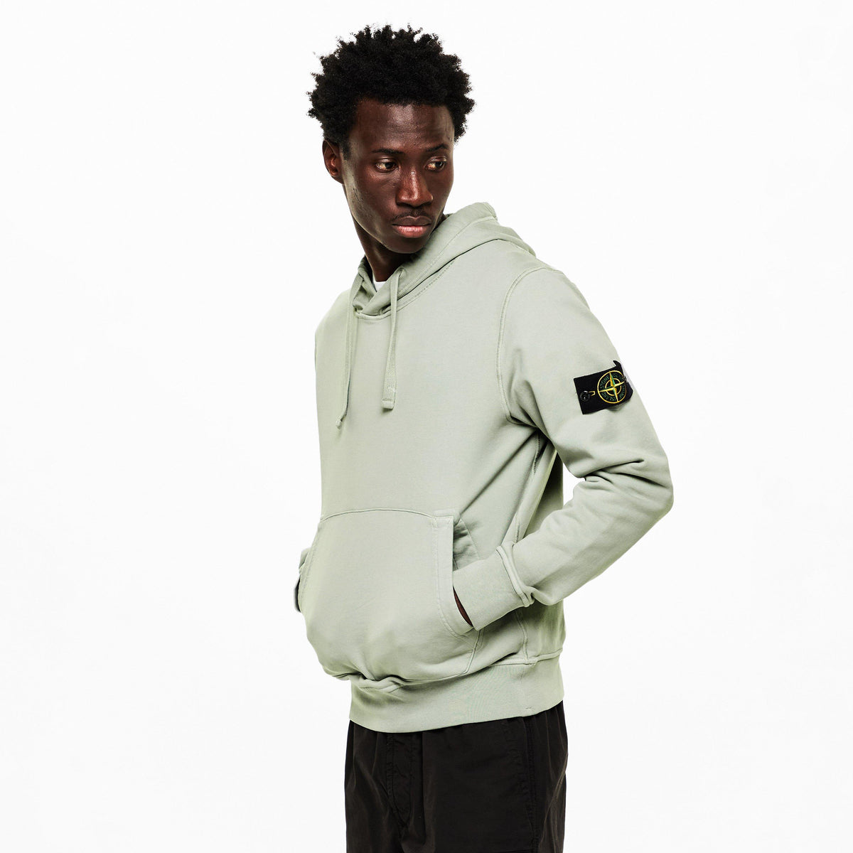 Sage V0055 - Stone Island - Men's Overhead Hoodie - 3