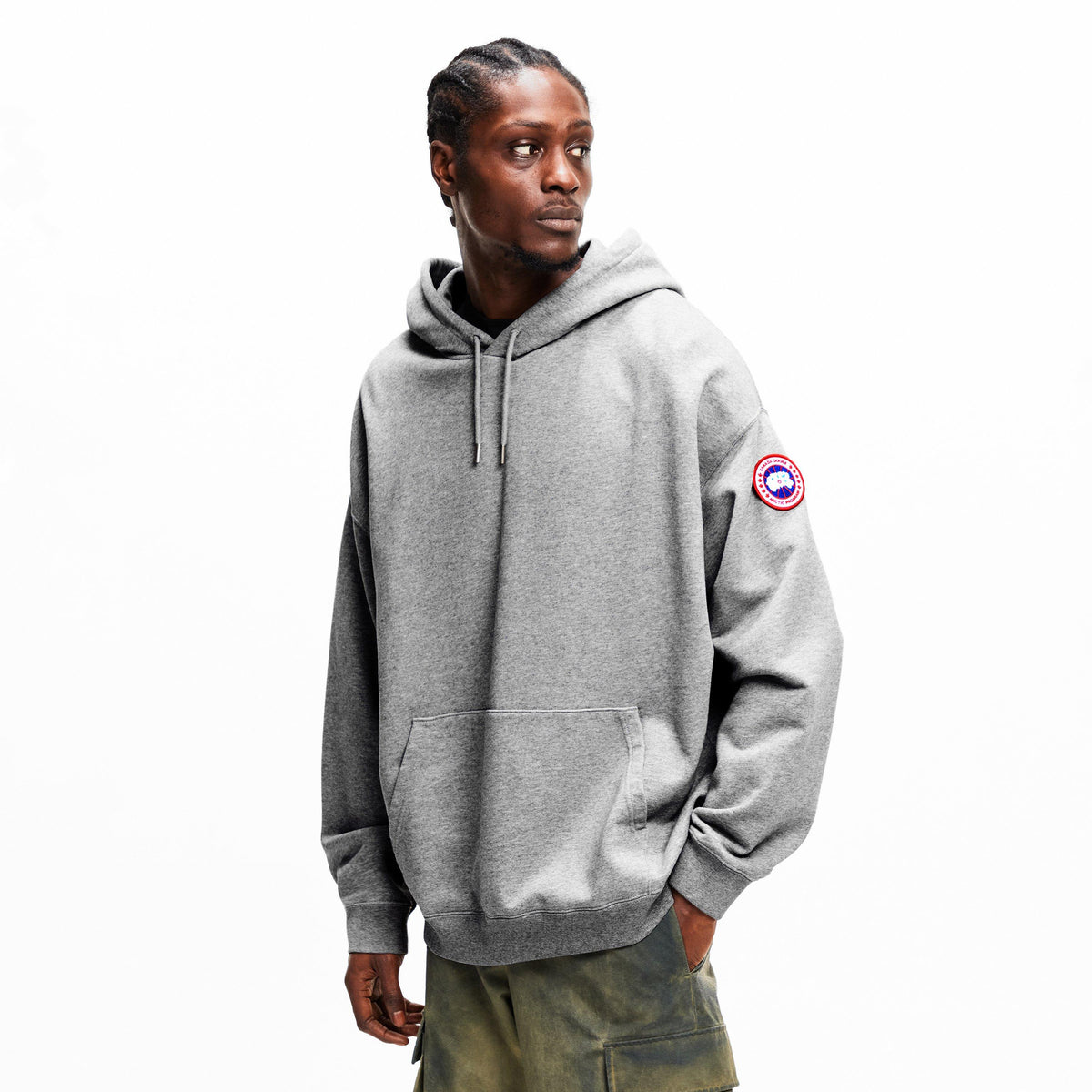 Stone Heather - Canada Goose - Men's Rove Pull Over Hoodie - 3