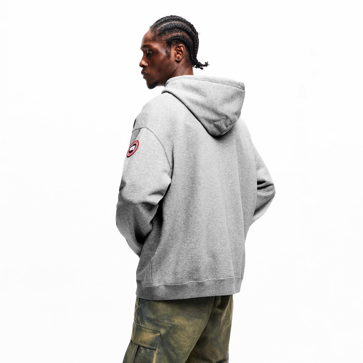 Stone Heather - Canada Goose - Men's Rove Pull Over Hoodie - 4