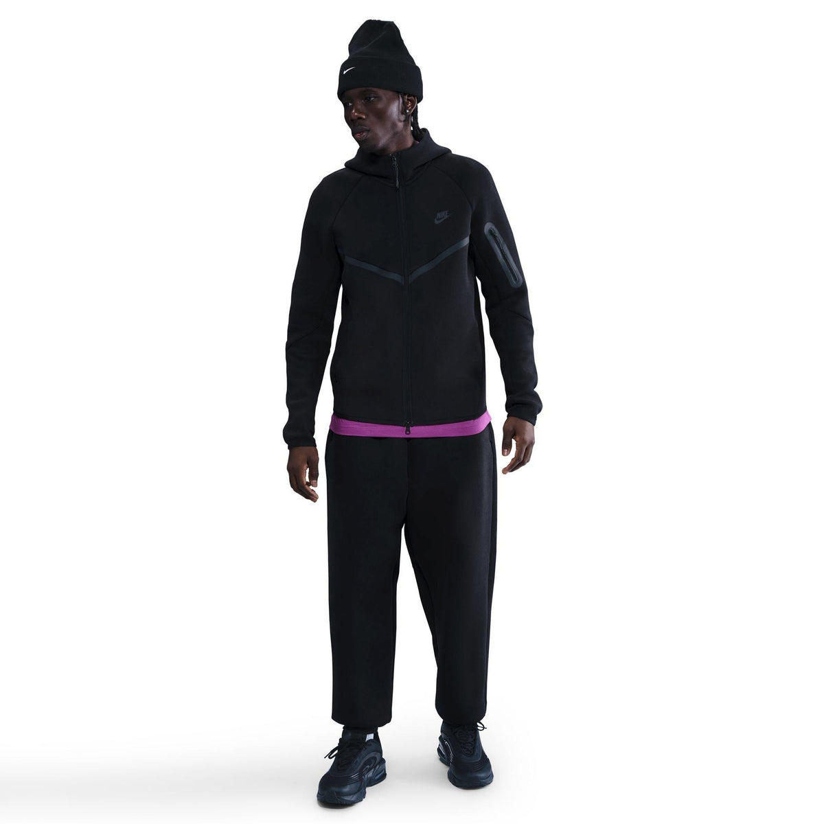 Black - Nike - Tech Fleece Hoodie Mens - 3