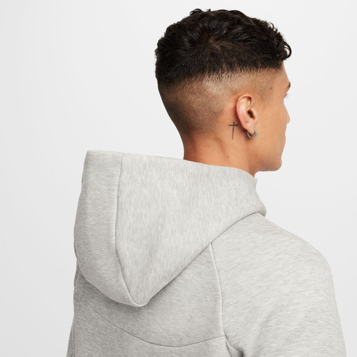 Grey Heather - Nike - Tech Fleece Hoodie Mens - 11