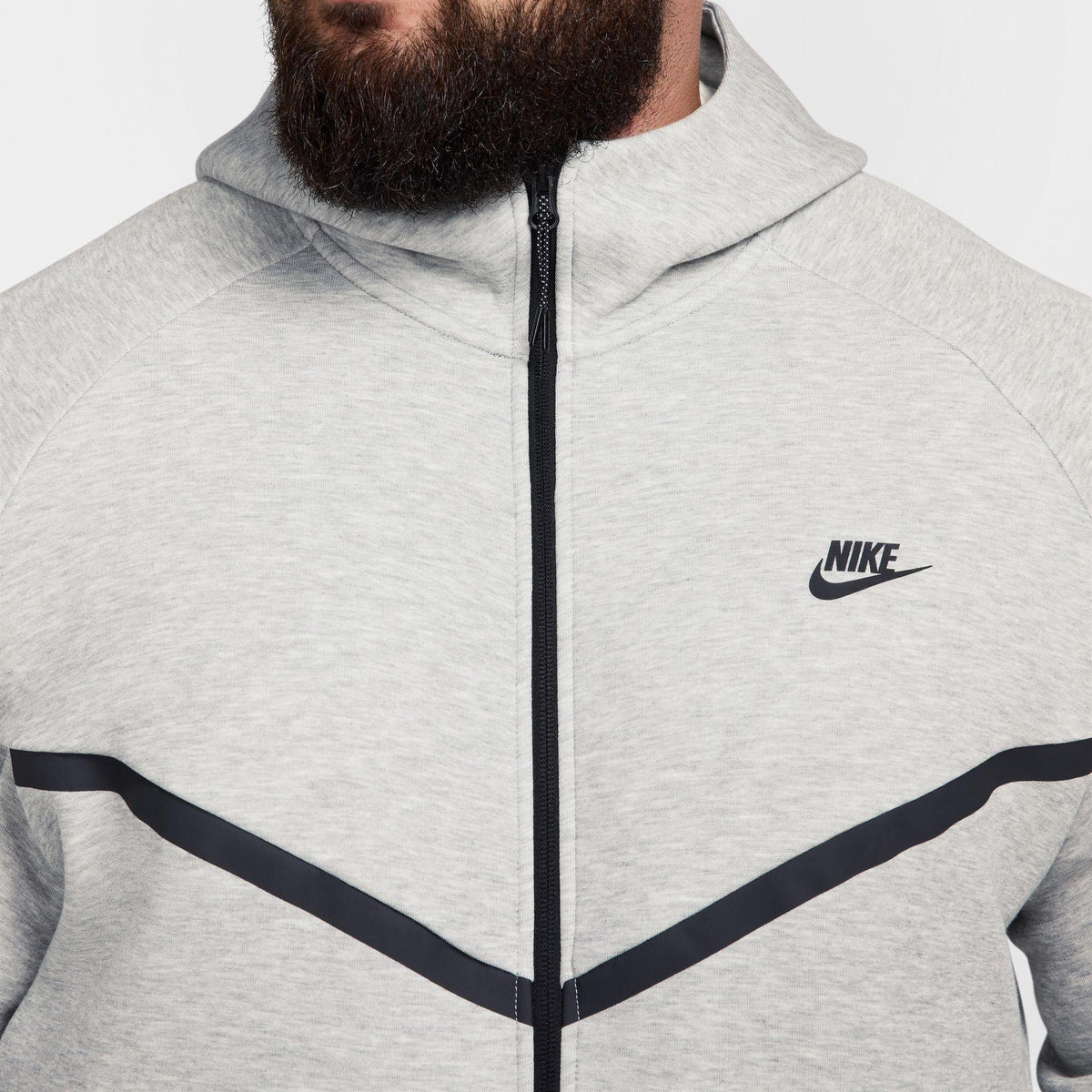 Grey Heather - Nike - Tech Fleece Hoodie Mens - 15