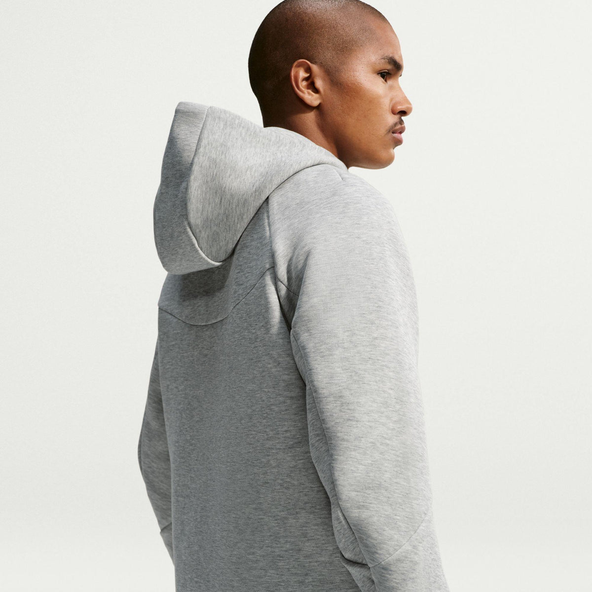 Grey Heather - Nike - Tech Fleece Hoodie Mens - 4