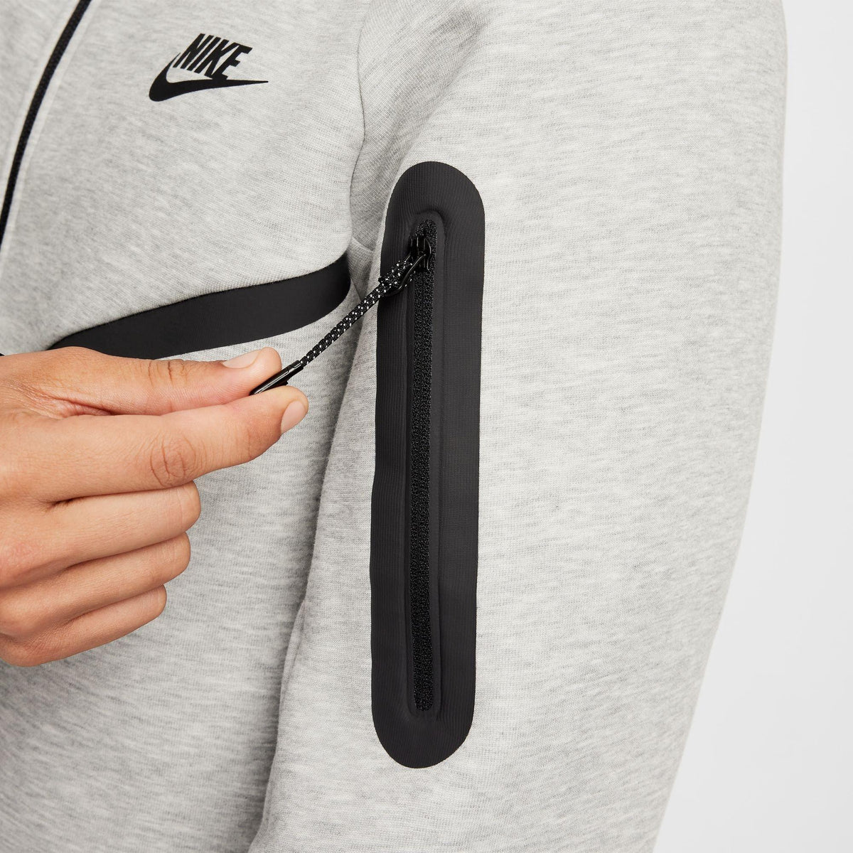 Grey Heather - Nike - Tech Fleece Hoodie Mens - 9