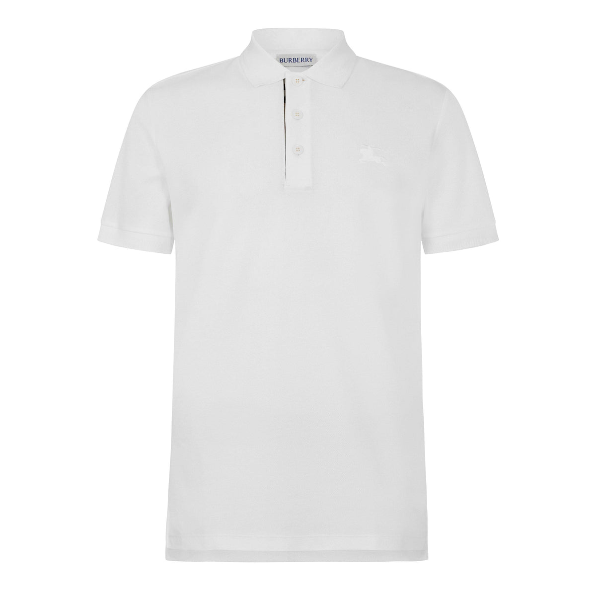 White - Burberry - Men's Short Sleeve Polo Shirt - 1