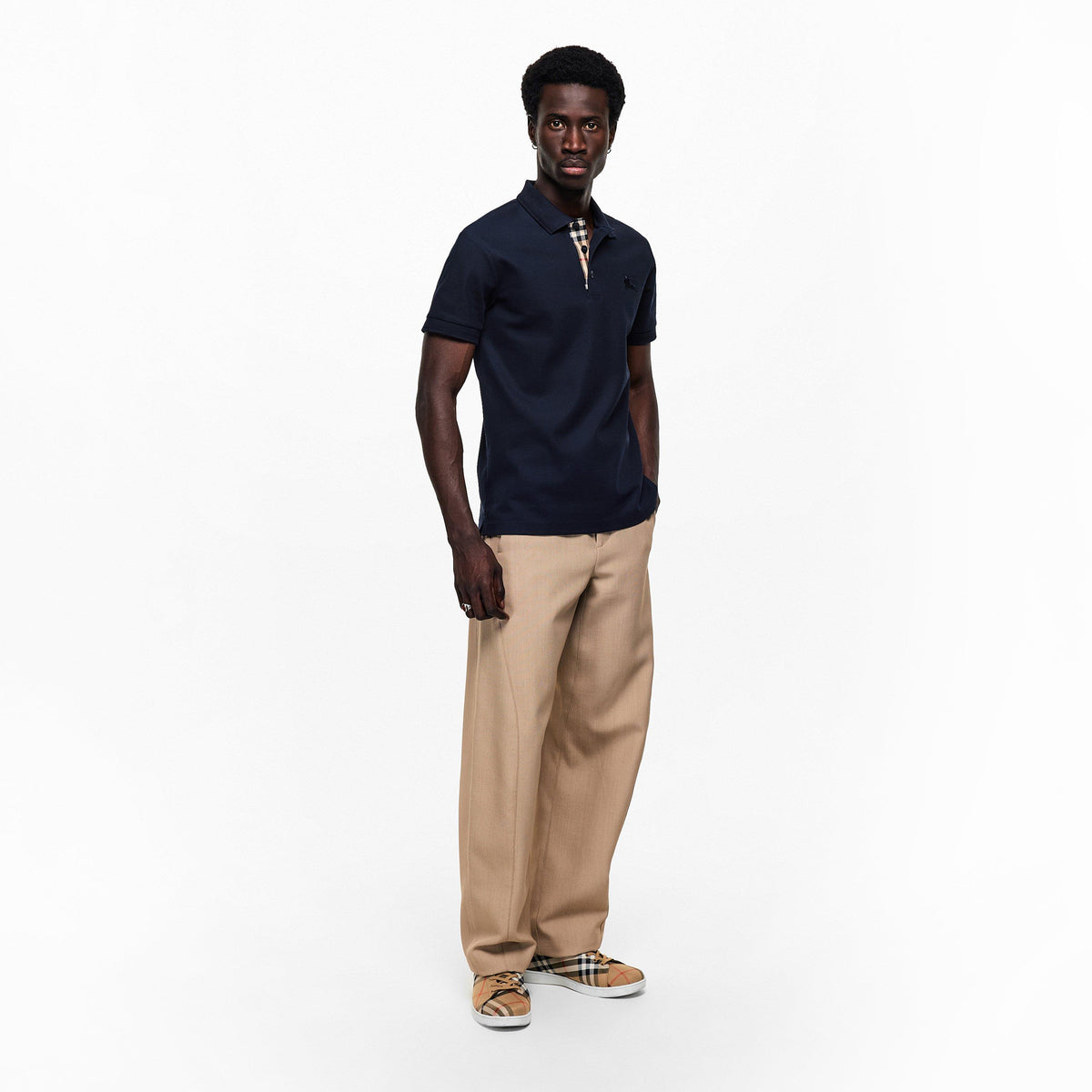 Coal Blue - Burberry - Men's Short Sleeve Polo Shirt - 6