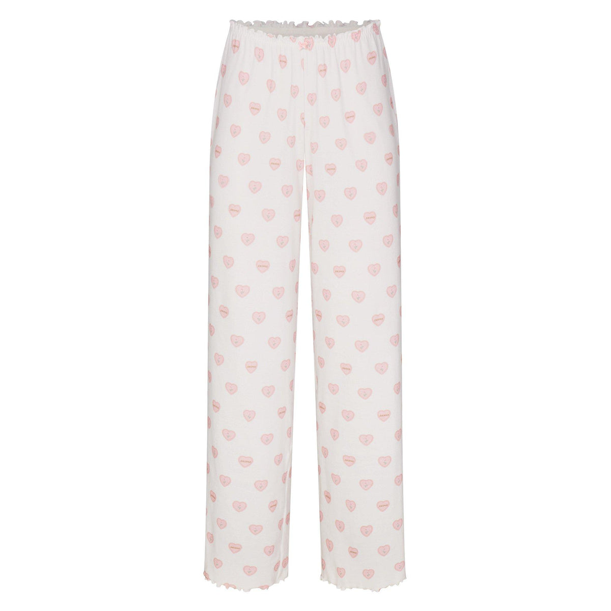 SNOW HEARTS - SKIMS - Womens Pointelle Straight Leg Pant - 1