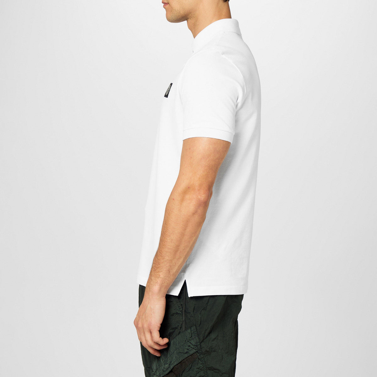 Bianco V1001 - Stone Island - Men's Cotton Compass Logo Polo Shirt - 5