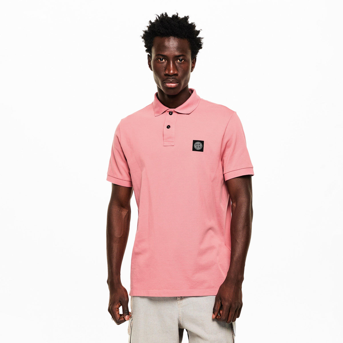 Oleander V008G - Stone Island - Men's Cotton Compass Logo Polo Shirt - 3
