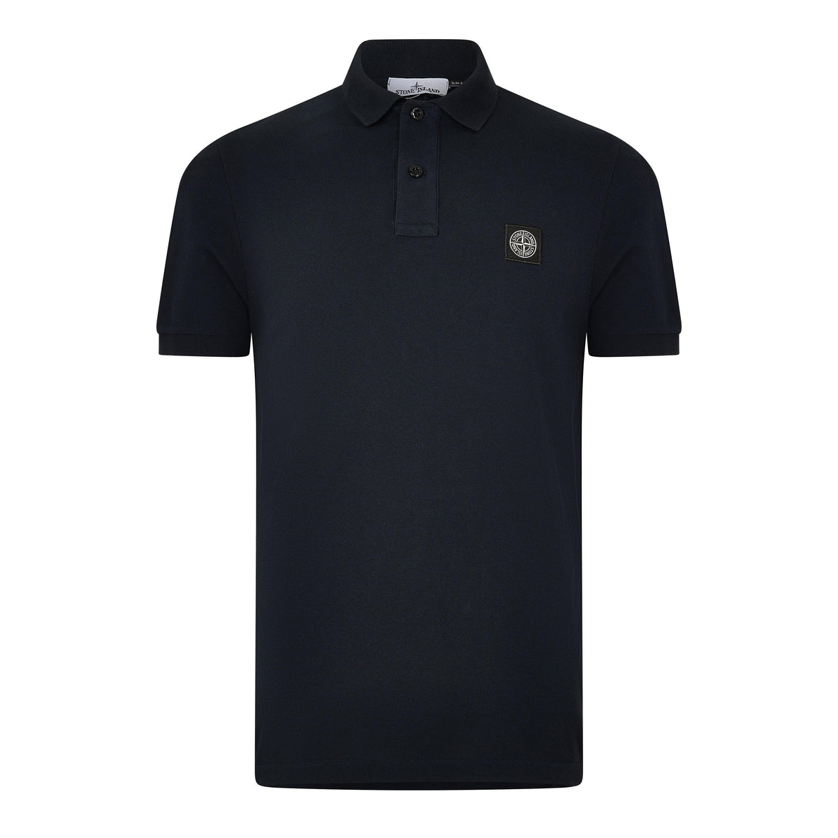 Navy V0020 - Stone Island - Men's Cotton Compass Logo Polo Shirt - 1