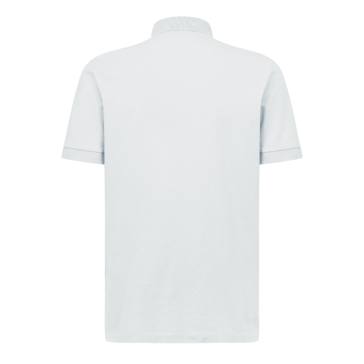Sky Blue V0041 - Stone Island - Men's Cotton Compass Logo Polo Shirt - 2
