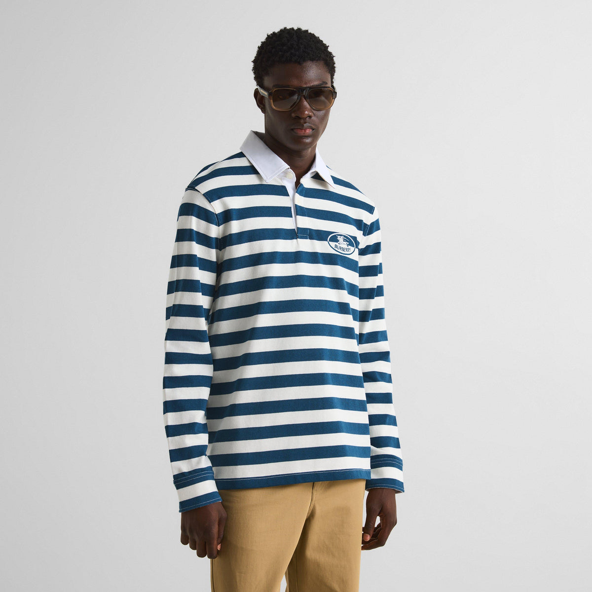 Nickle Blue - Burberry - Burb Rugby LS Polo Sn64 - 3