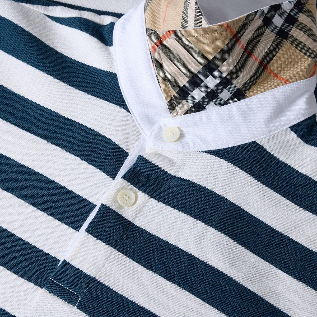 Nickle Blue - Burberry - Burb Rugby LS Polo Sn64 - 5
