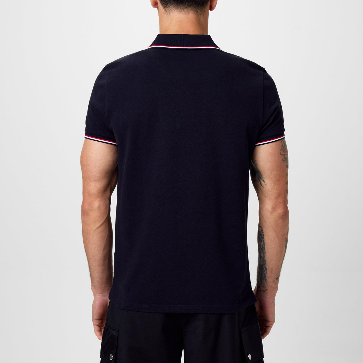 Blue 77X - Moncler - Men's Logo Cotton Maglia Polo Shirt - 3