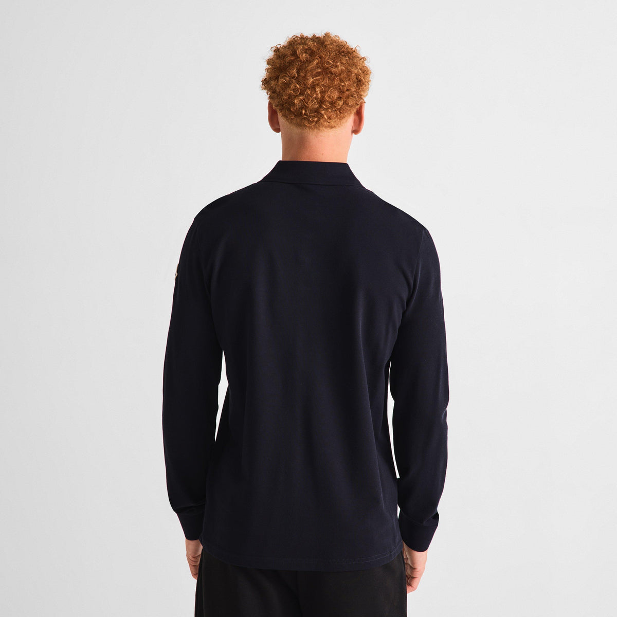 Navy 77X - Moncler - Moncler Tric LS Polo Sn64 - 4