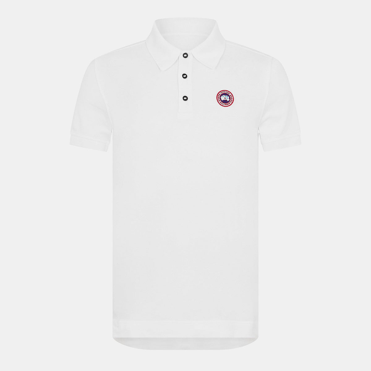 White 9025 - Canada Goose - Men's Beckley Logo Cotton Polo Shirt - 1