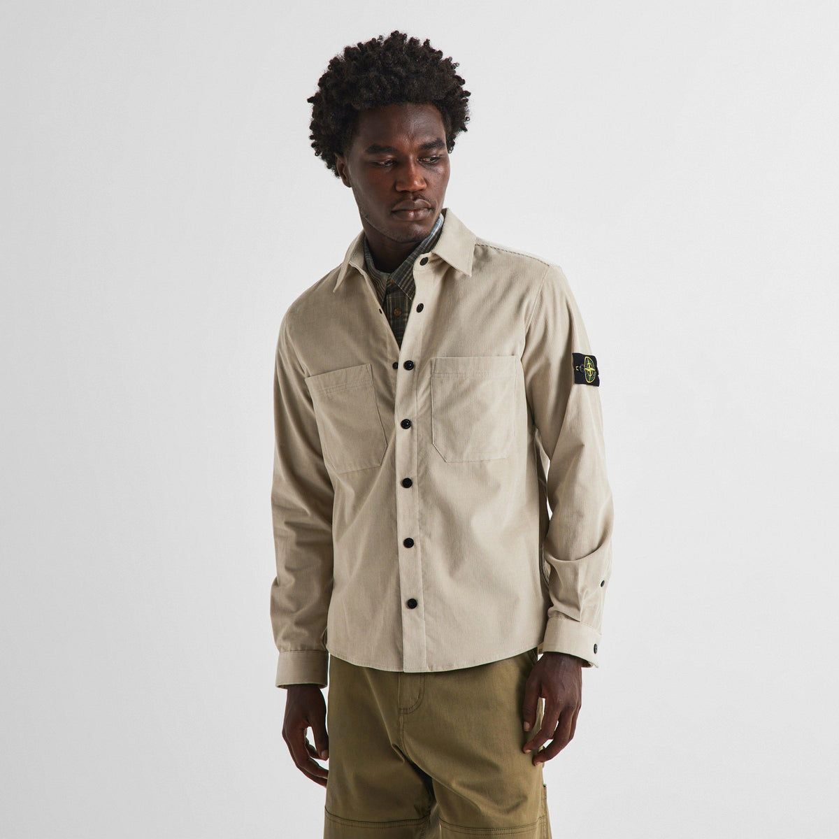 Sand V0095 - Stone Island - Stone Cord Shirt Sn64 - 3