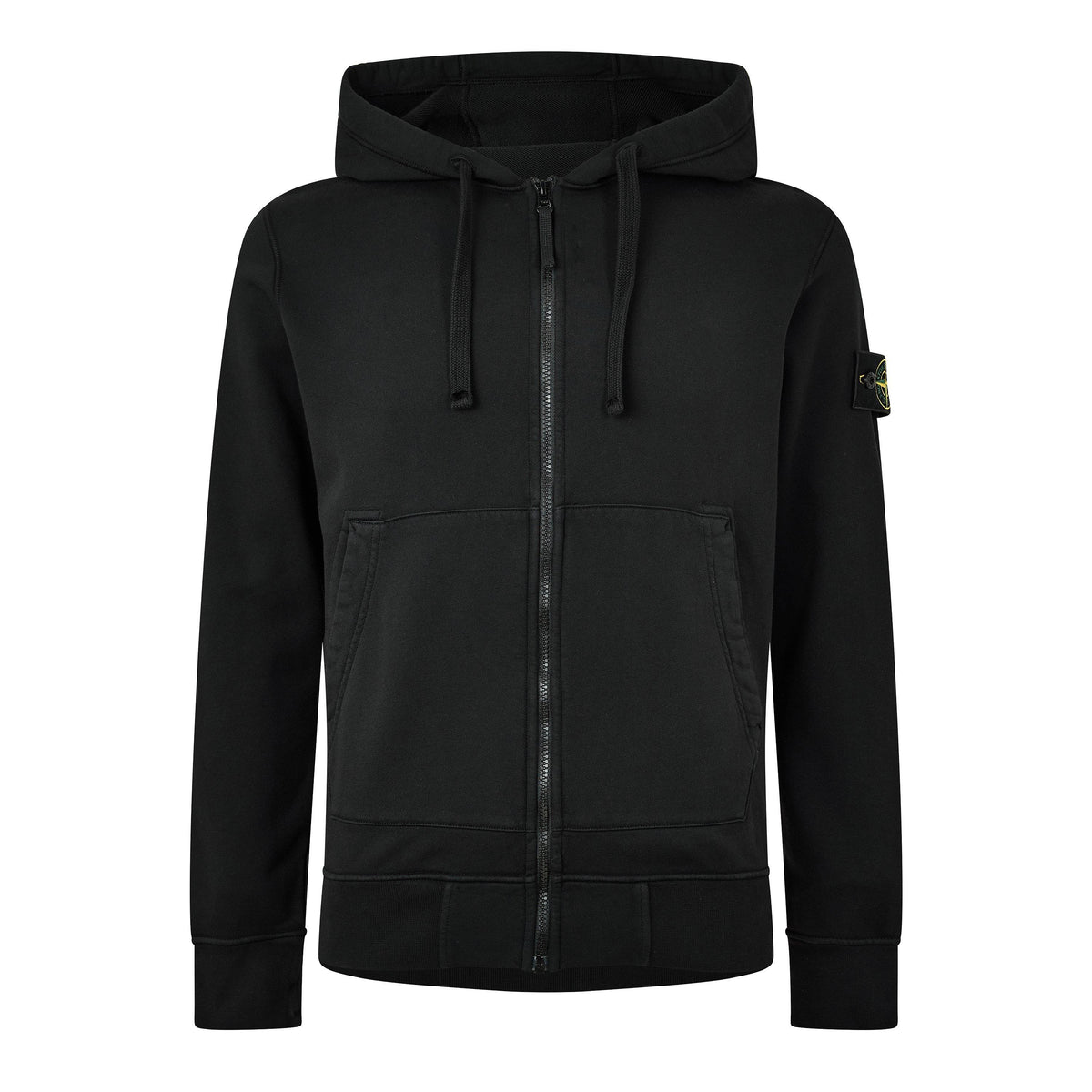 Black V0029 - Stone Island - Stone HW F-Zip Hood Sn64 - 1