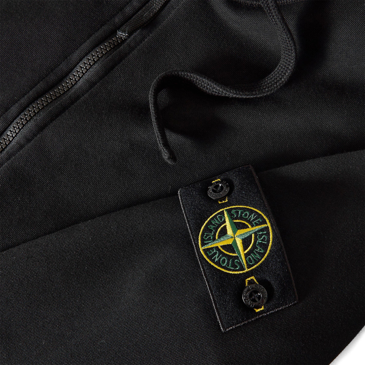 Black V0029 - Stone Island - Stone HW F-Zip Hood Sn64 - 5