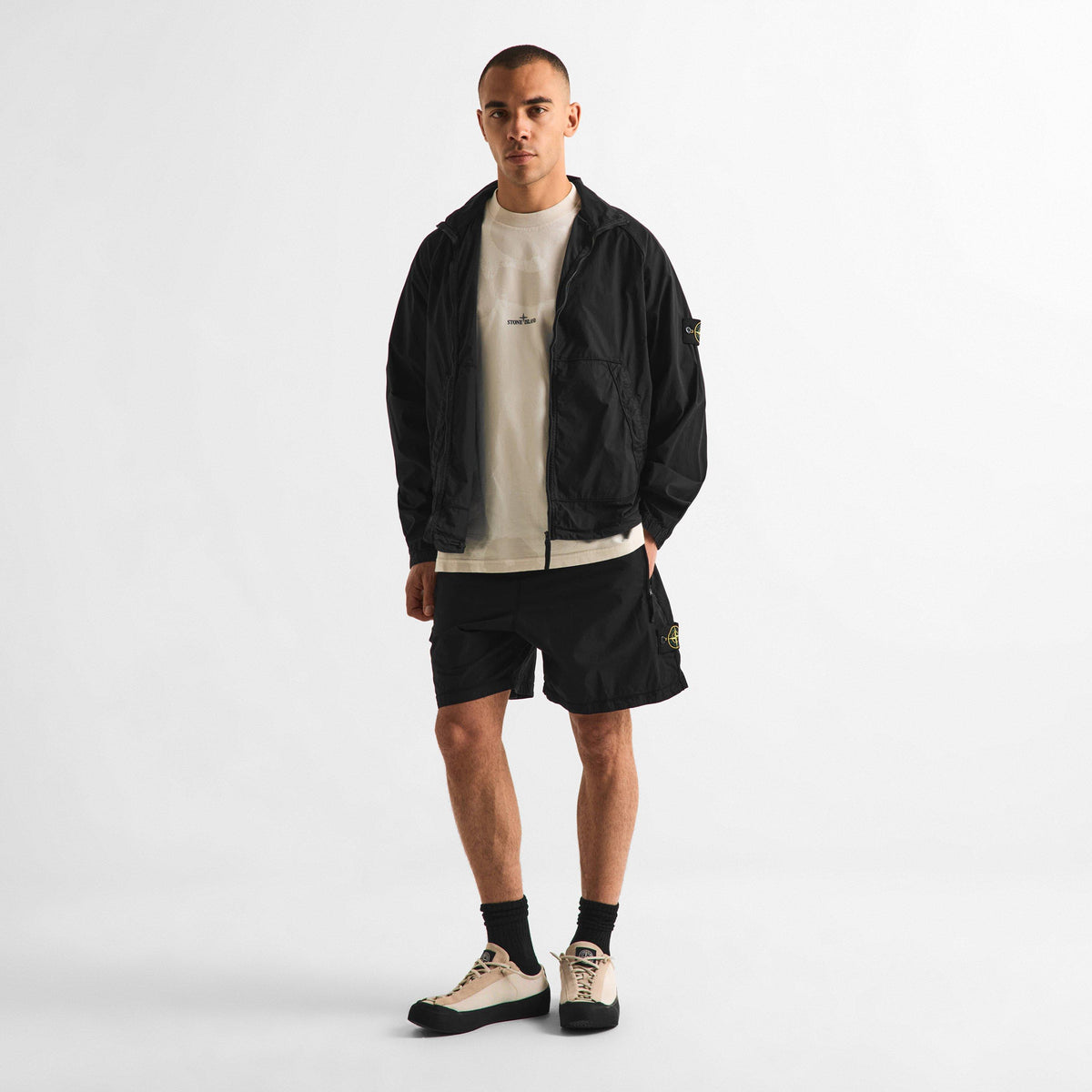 Black V0029 - Stone Island - Men's Full Zip Fleece - 6