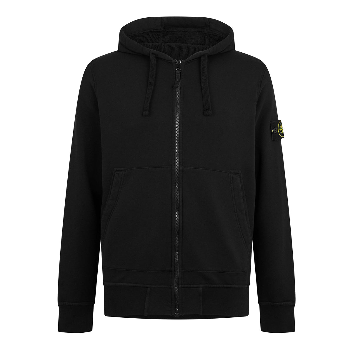 Black V0029 - Stone Island - Men's Full Zip Hooded Fleece - 1