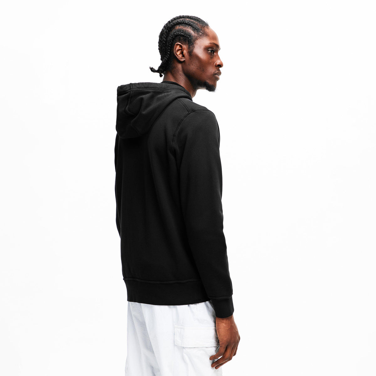 Black V0029 - Stone Island - Men's Full Zip Hooded Fleece - 4