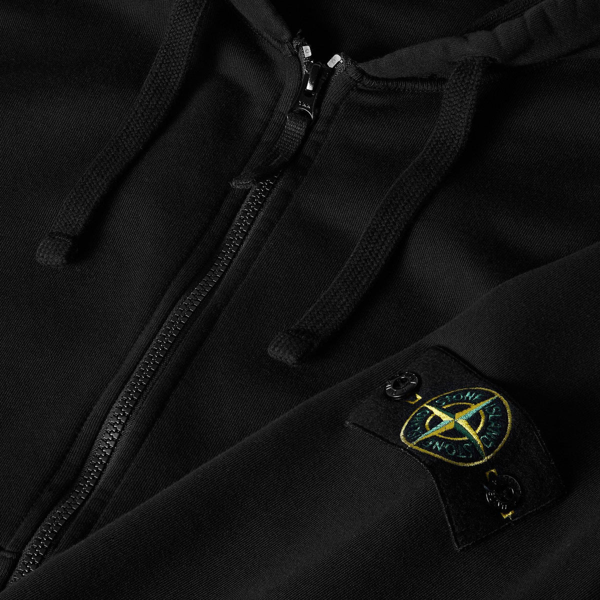 Black V0029 - Stone Island - Men's Full Zip Hooded Fleece - 5