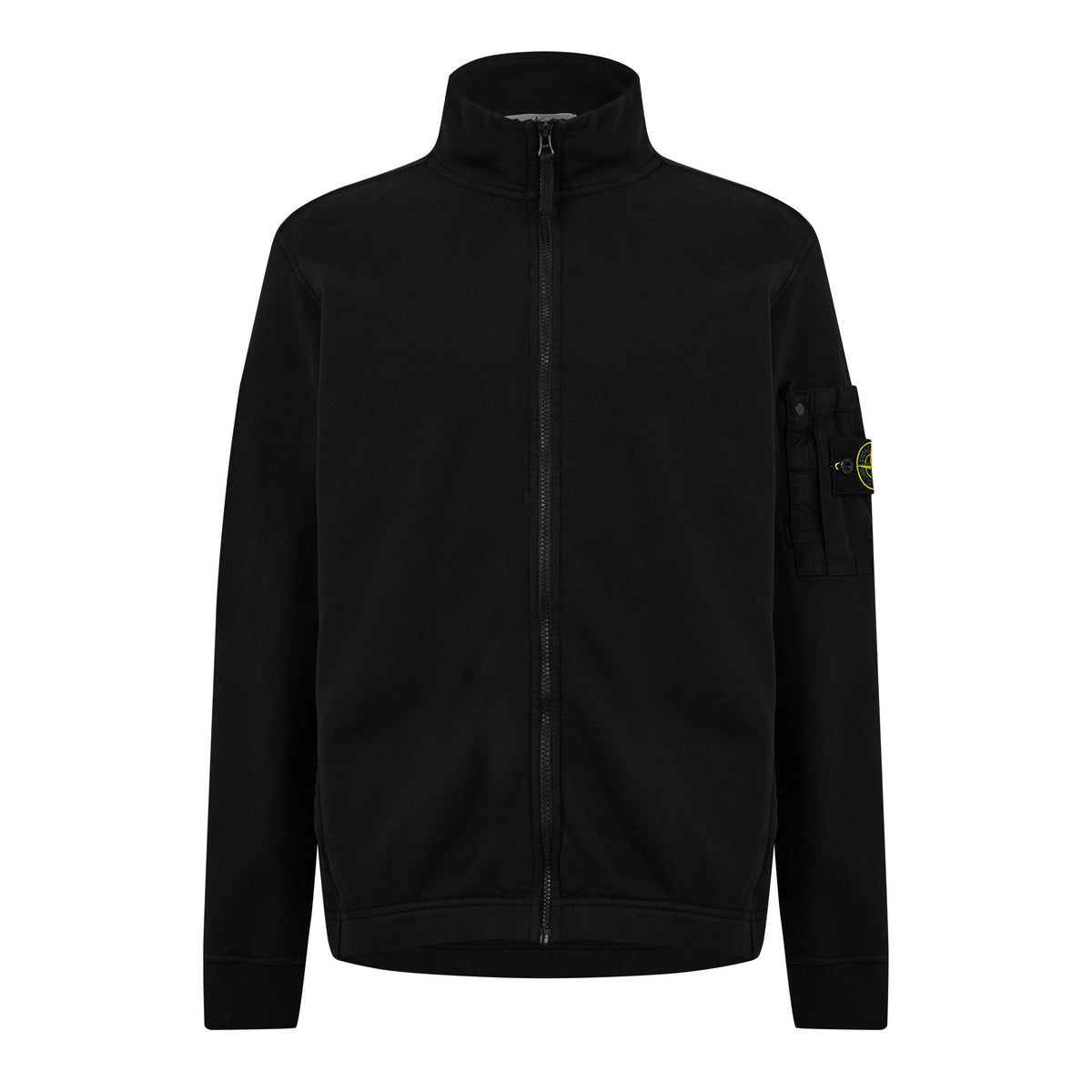 Black V0029 - Stone Island - Mens Fleece Track Jacket - 1