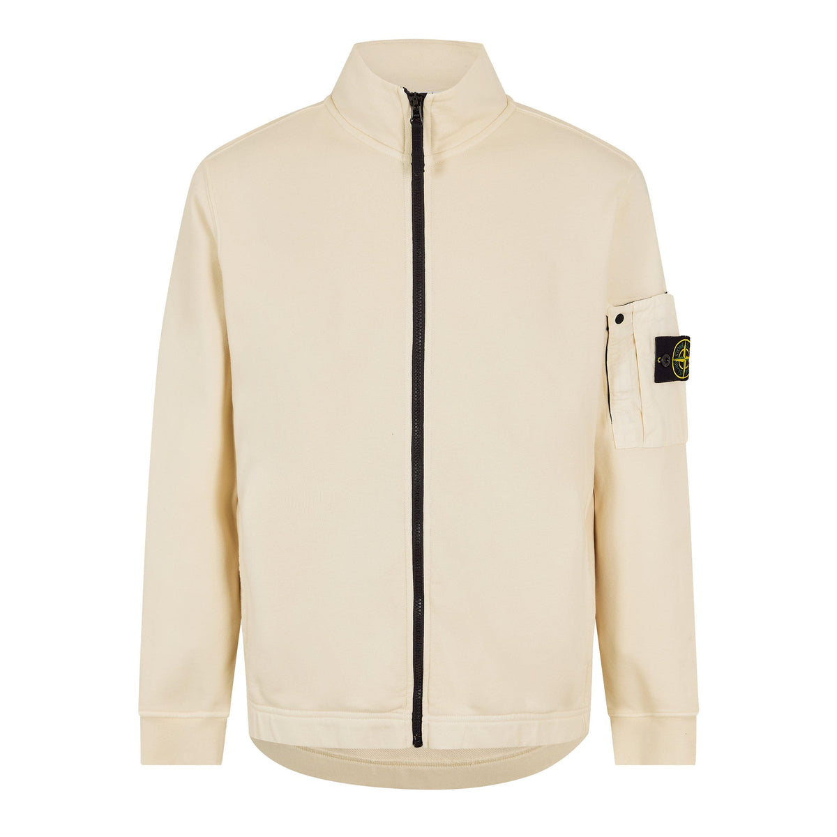 Ivory V0093 - Stone Island - Mens Fleece Track Jacket - 1