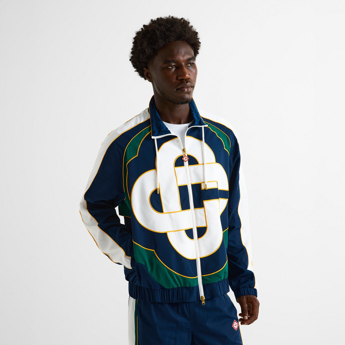 Navy/Green - Casablanca - Casa CC Track Jaket Sn63 - 3