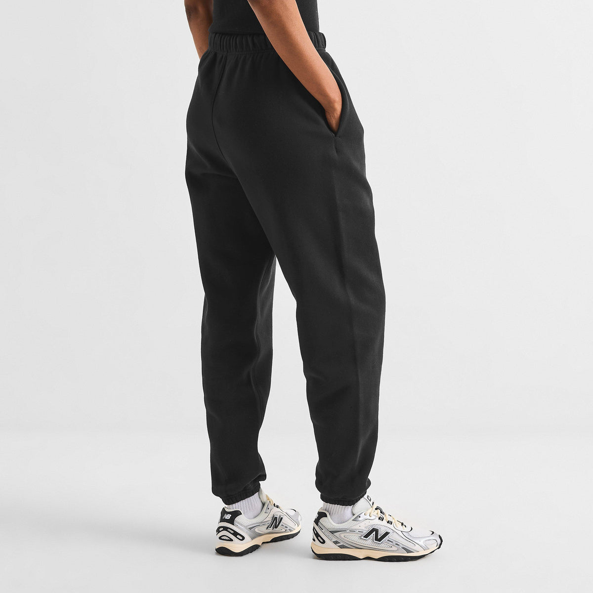 Black - Fear Of God Essentials - Women's Closed Hem Fleece Joggers - 4