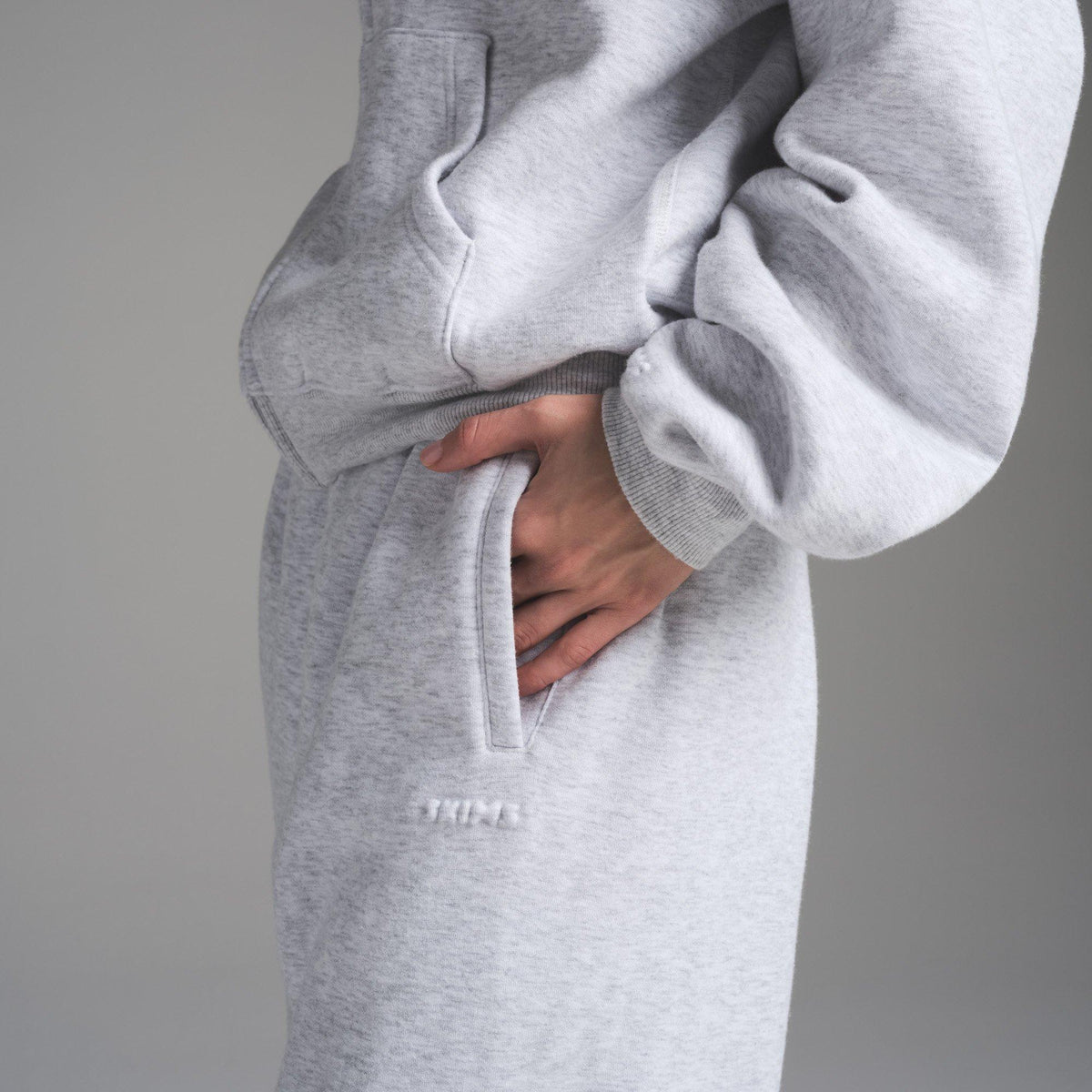 Light Hthr Grey - SKIMS - Womens Cotton Fleece Classic Joggers - 5