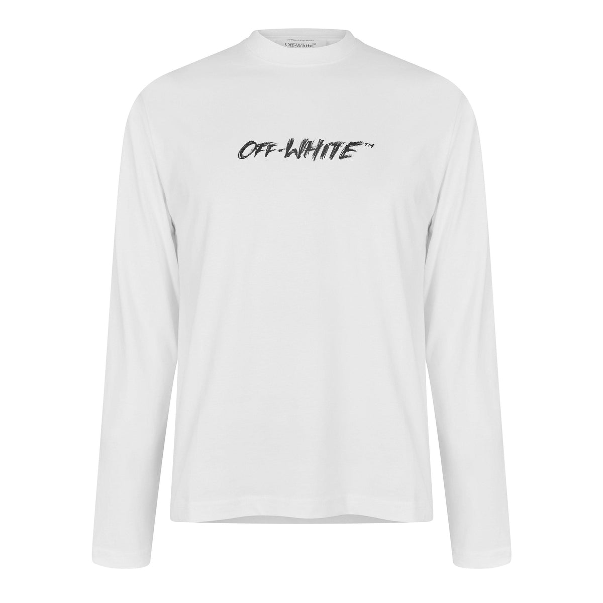 White - Off White - Men's Long Sleeve T-Shirt - 1