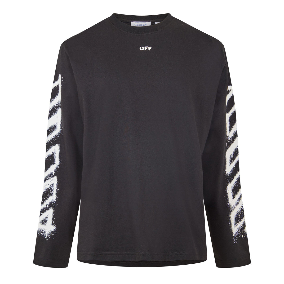 Black - Off White - Men's Long Sleeve T-Shirt - 1