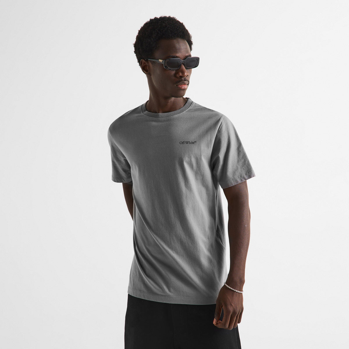 Grey - Off White - Off Marble Arrow Tee Sn72 - 3