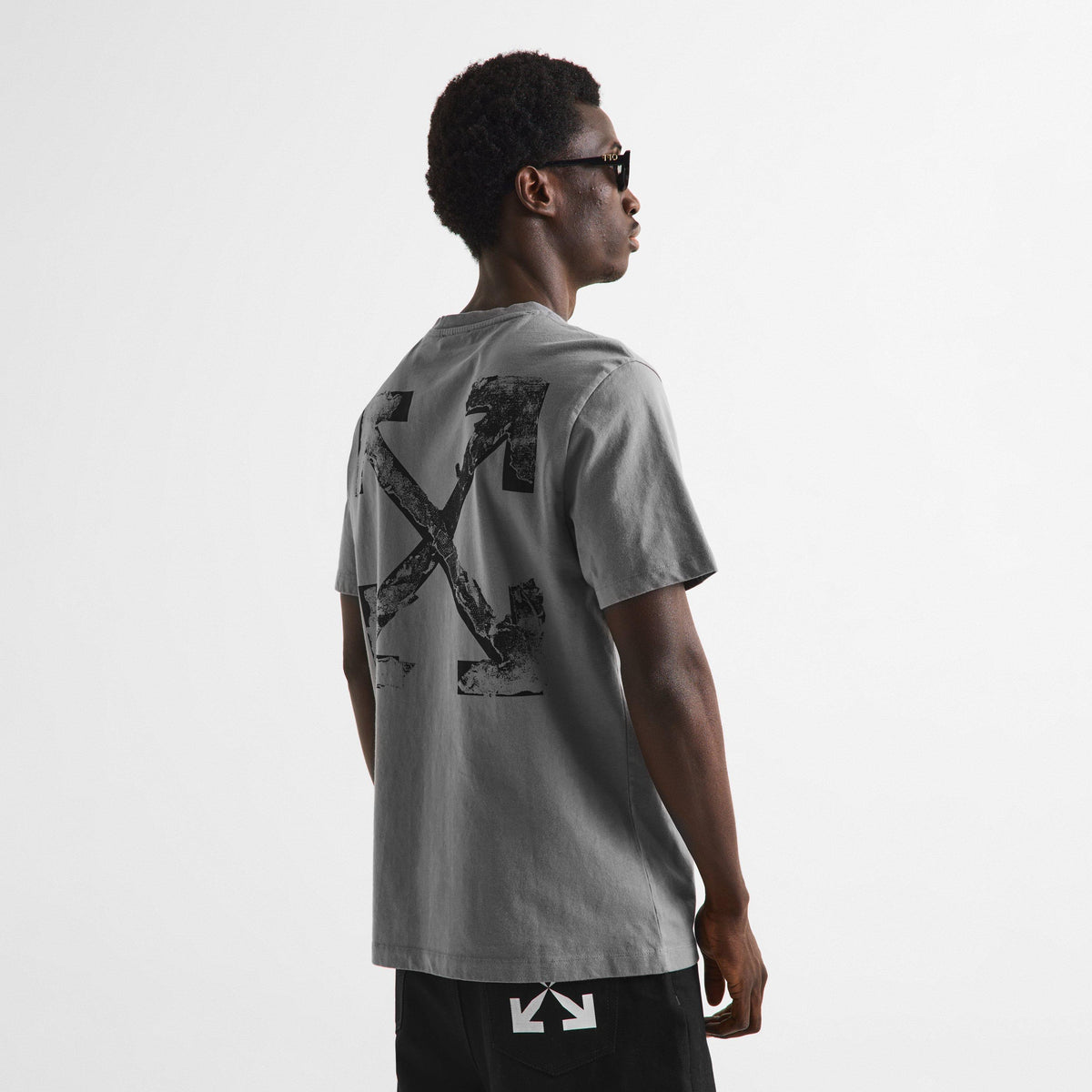 Grey - Off White - Off Marble Arrow Tee Sn72 - 4
